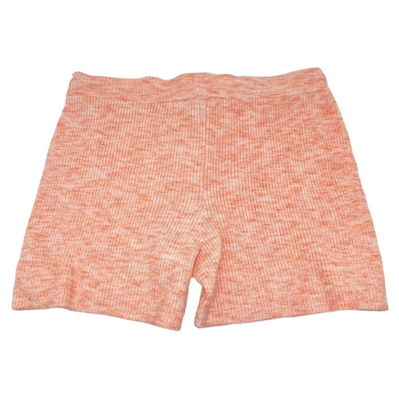 WAYF Ribbed Knit Drawstring Shorts Peach Size Large - Picture 3 of 12